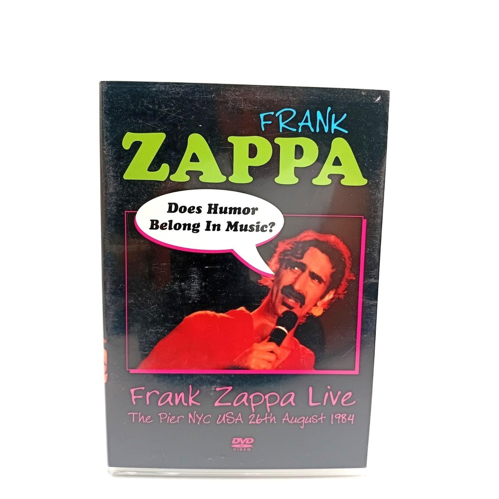 Frank Zappa Live Does Humor Belong in Music? DVD USA August 1984 VG